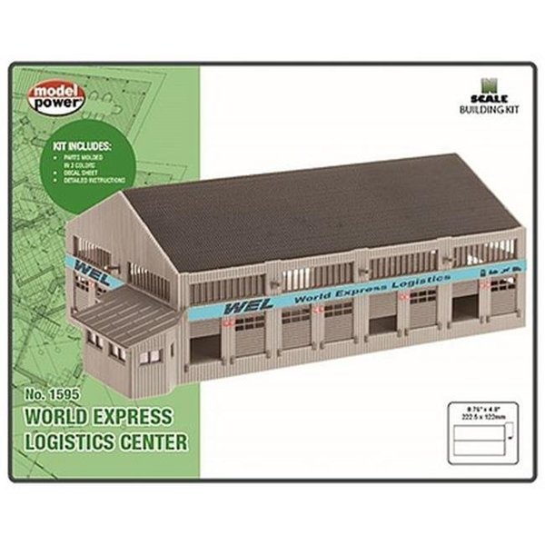 Model Power Model Power MDP1595 N Scale World Express Logistics Center Building Kit MDP1595